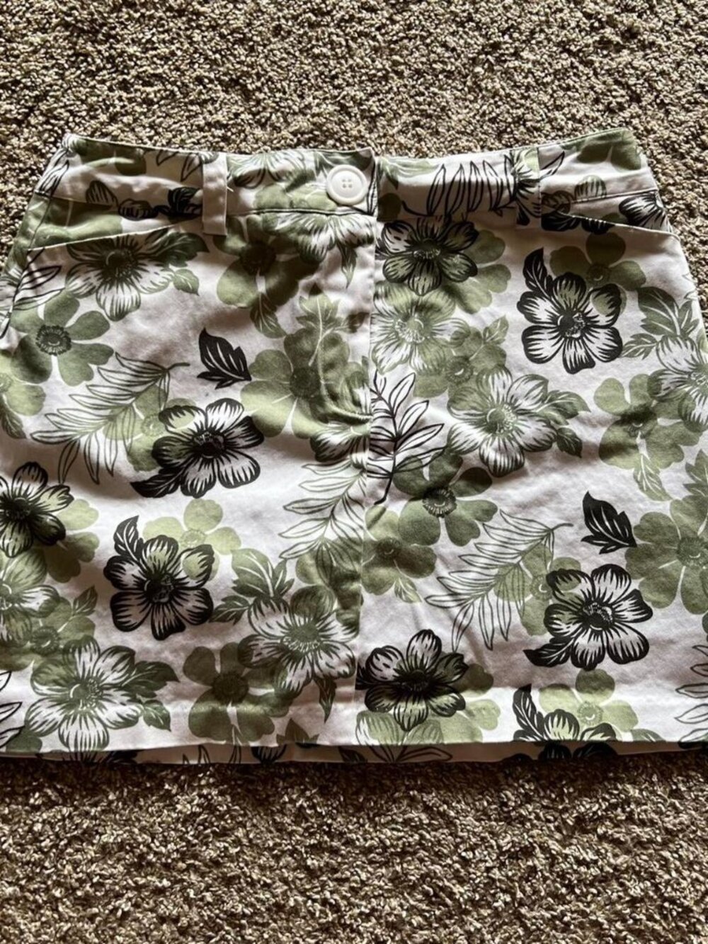 Fashion Bug Green Floral Y2K Skort